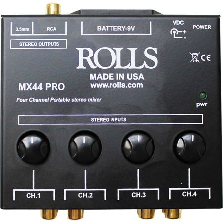Rolls MX44 Pro 4 Channel Stereo Mixer