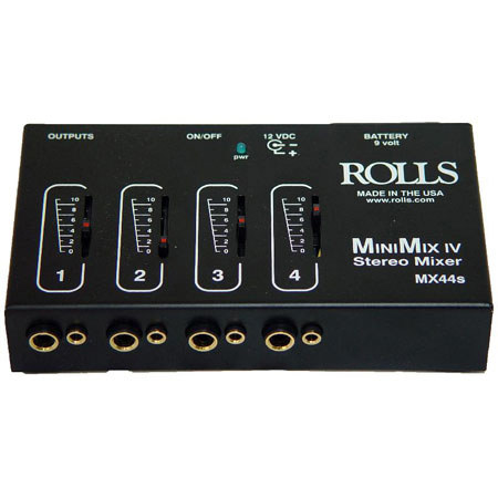 Rolls MX44S Mini-Mix IV Mini 4 Channel Audio Mixer