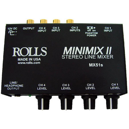 Rolls MX51 4 Channel Compact Line Level Mixer