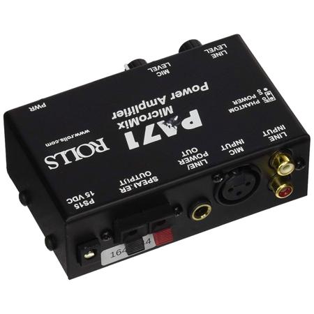 Rolls PA71 MicroMix Power Amplifier, 1 XLR, 2 RCA