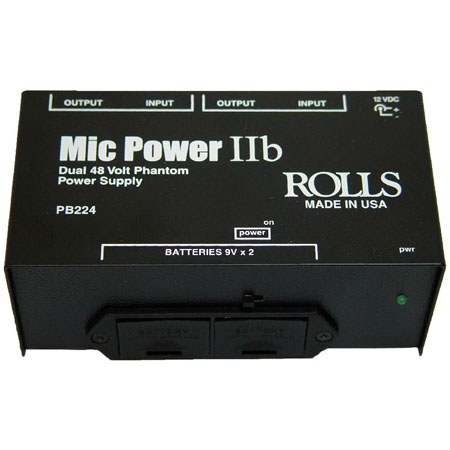 Rolls PB224 2 Channel Battery Phantom Power Adapter