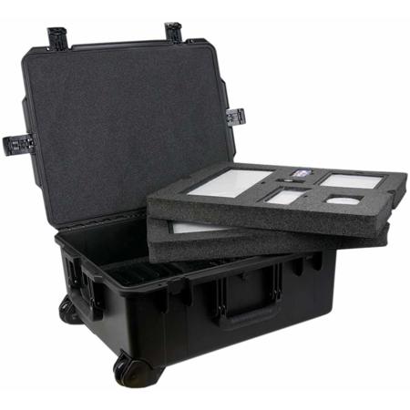 Rosco LitePad Pro Gaffer's Daylight LED 12-Light Kit AX, Includes 2x LitePad HO90 3" Circle LED Softlight, 2x LitePad Axiom 90 3x6 LED Softlight, 2x LitePad Axiom 90 3x12 LED Softlight, 2x LitePad Axiom 90 6x6 LED Softlight, 2x LitePad Axiom 90 6x12 LED Softlight & 2x LitePad Axiom 90 12x12 LED Softlight
