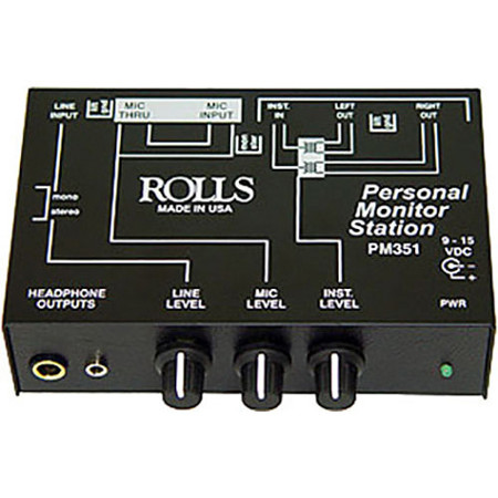 Rolls PM351 Personal Monitor Station for Musicians,90dB