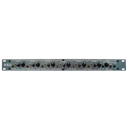 Rolls RA62C 6-Channel Headphone Amplifier with 90dB Signal to Noise Ratio, 1U Rackmount