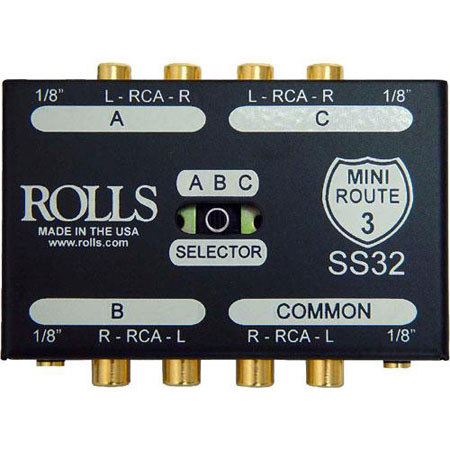 Rolls SS32 3 Way Stereo Switch