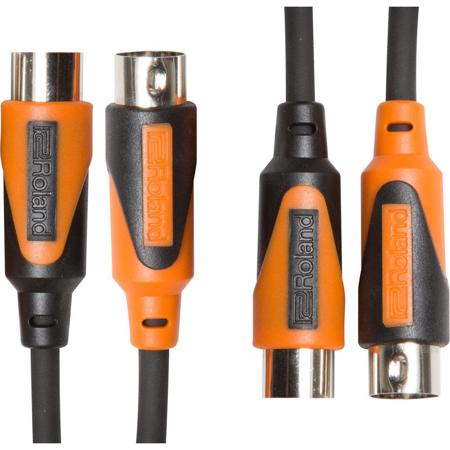 Roland Black Series 10' Dual MIDI Cable, Commercial-Grade Nickel DIN Connectors