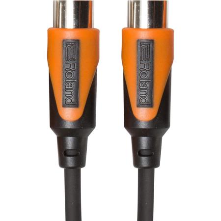 Roland Black Series 3' MIDI Cable, Commercial-Grade Nickel DIN Connectors