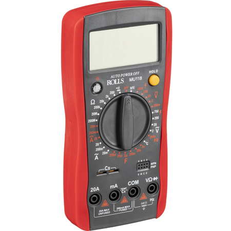 Rolls MU118 3.5" Digital Multimeter