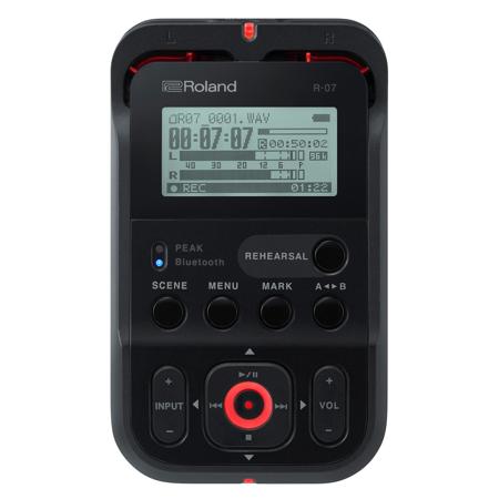 Roland R-07 Portable High-Resolution Audio Recorder - Black
