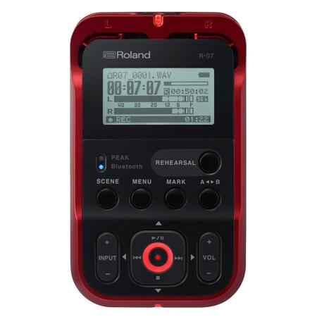 Roland R-07 Portable High-Resolution Audio Recorder - Red
