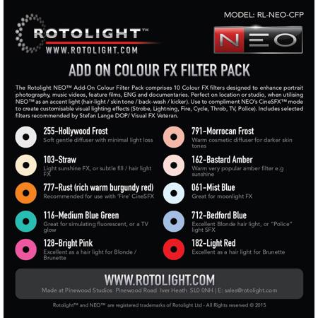 Rotolight NEO Add-on Color FX Filter Pack