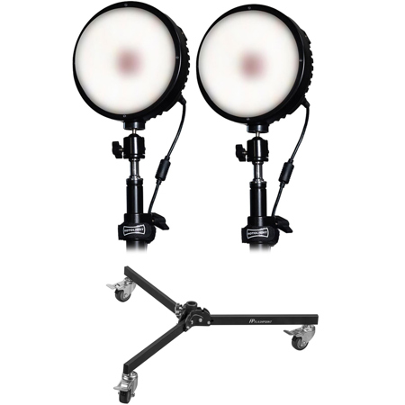 Rotolight NEO 3 On-Camera RGBWW LED Lighting Kit - Light Pack 2, w/Roller Stand