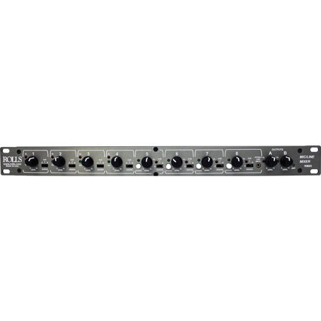 Rolls RM85 8-Channel Two-Zone Mic and Line Mixer, 1 RU Design