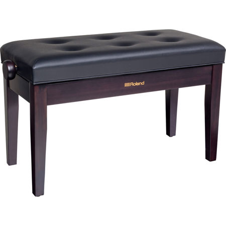 Roland RPB-D300 Duet Piano Bench, Adjustable Height (18.90" - 22.83"), Rosewood