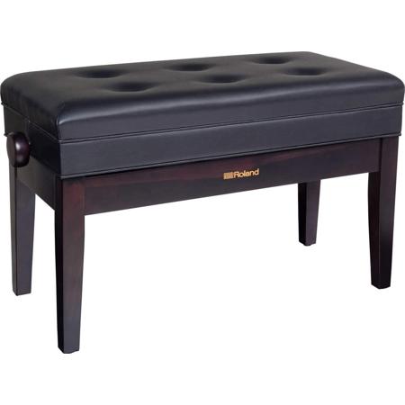 Roland RPB-D400 Duet Piano Bench with Storage Compartment, Rosewood