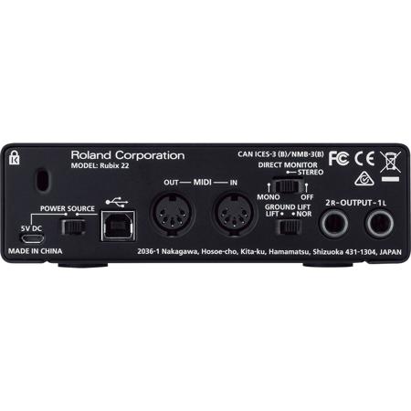 Roland Rubix22 2 In/2 Out USB Audio Interface