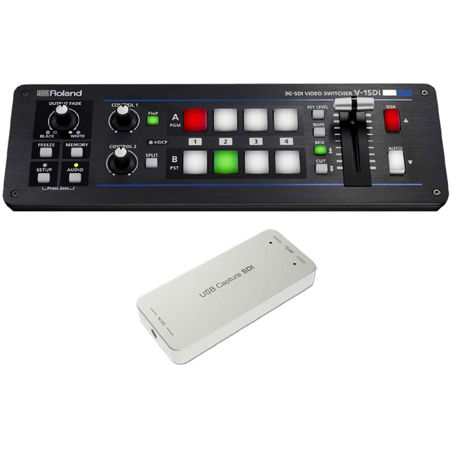 Roland V-1SDI 4-Channel HD Video Switcher with Web Streaming