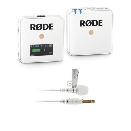 Rode Wireless GO Compact Wireless Microphone System,White W/Lavalier Microphone