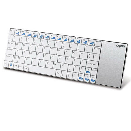 Rapoo RPO-E2700 Wireless Multi-Media Touchpad Keyboard, White