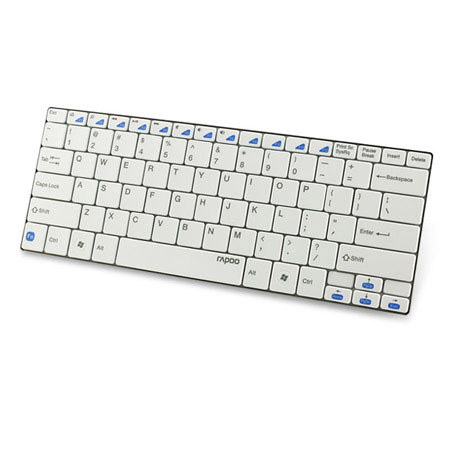 Rapoo RPO-E6100 Bluetooth Ultra-Slim Keyboard for Notebook and Desktop, White