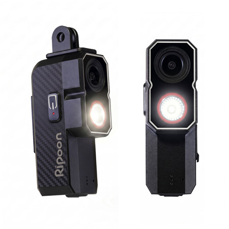 Ripoon Q101 PRO Full HD Front Bike Dash Camera and LED Light