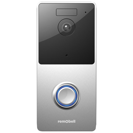 Remo+ RemoBell Wi-Fi Video Doorbell, Silver