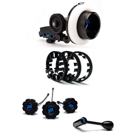 Redrock Micro FollowFocus V2 Package, 3 Lens Gears Blue