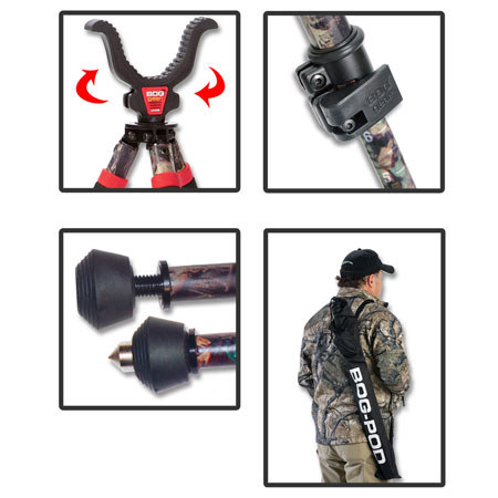 BOGgear CLD3 Tripod Shooting Stick 360 Deg Swivel Head