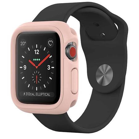 RhinoShield CrashGuard NX Frame + Rim for Series 1/2/3 (38mm) Apple Watch, Pink