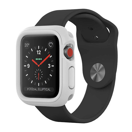RhinoShield CrashGuard NX Frame + Rim for Series 1/2/3 (38mm) Apple Watch, White