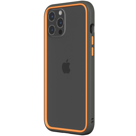 RhinoShield CrashGuard NX Case, Graphite Frame+Orange Rim for iPhone 12 Pro  Max CGN0118782