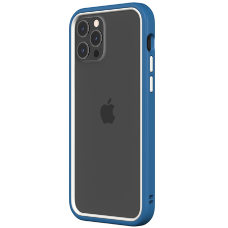 RhinoShield CrashGuard NX Case with Blue Frame+White Rim for iPhone 12/12 Pro