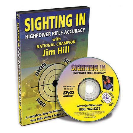 GunVideo Catalog Catalog "Sighting in Rifles", DVD Features the Sighting in of Rifles Accurately at 100 Yards, 200 Yards & even out to 600 Yards, with National Champion Rifle Shooter Jim Hill.