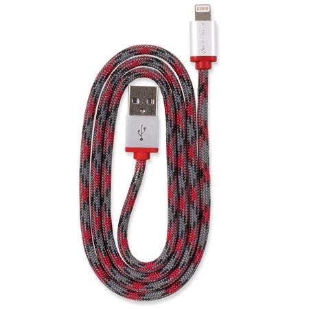360 Electrical QuickCharge 3' Braided Lightning Charge & Sync Cable, Black
