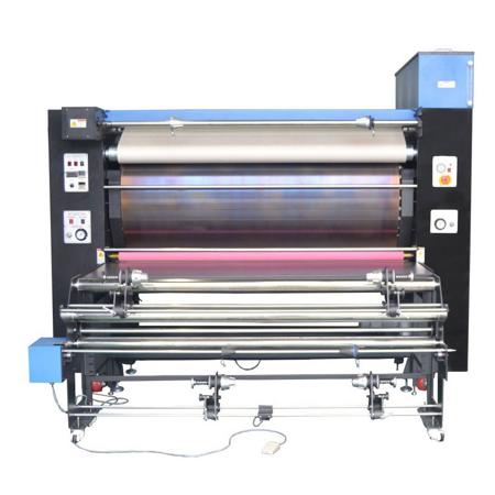 Royal Sovereign 67" Calendar Heat Transfer System, 34" Oil Drum, Roll to Roll