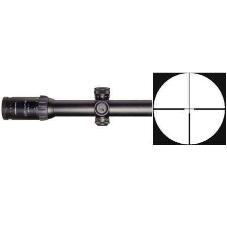1.1-4x20mm Short Dot Police Marksman II Series Riflescope, Matte Black Finish with Illuminated # 7 Reticle, 30mm Tube.