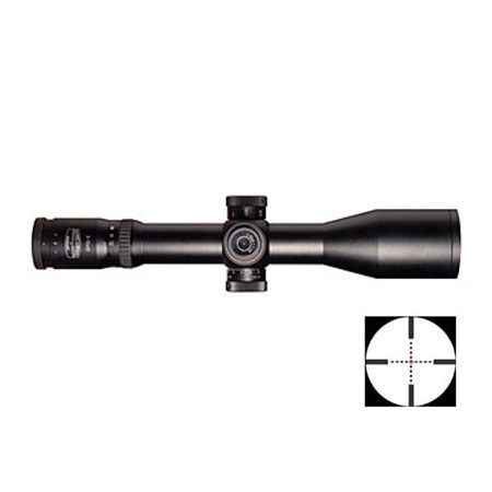 3-12x50mm Police Marksman II Series Riflescope, Matte Black Finish with Illuminated P3 Mil-Dot Reticle & Adjustable Parallax, 34mm Tube.
