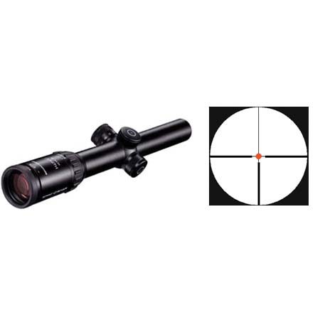 Schmidt & Bender 1.1-4x24mm Zenith Riflescope, Illum Dot #7 Reticle, 30mm Tube