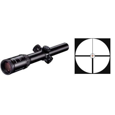 Schmidt & Bender 1.1-4x24mm Zenith Riflescope, Illum Dot #9 Reticle, 30mm Tube