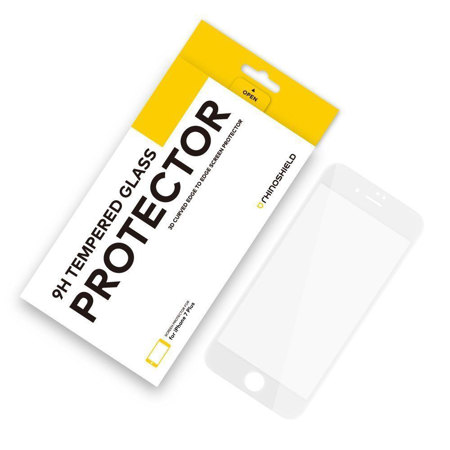 RhinoShield 9H 3D Curved Edge To Edge Glass Screen Protector f/iPhone 7, White