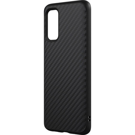 RhinoShield SolidSuit Case for Samsung Galaxy S20, Carbon Fiber/Black