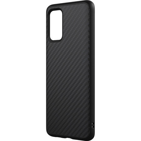 RhinoShield SolidSuit Case for Samsung Galaxy S20 Plus, Carbon Fiber/Black