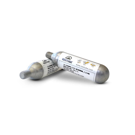 Restube 16g CO2 Replacement Cartridges, 2-Pack