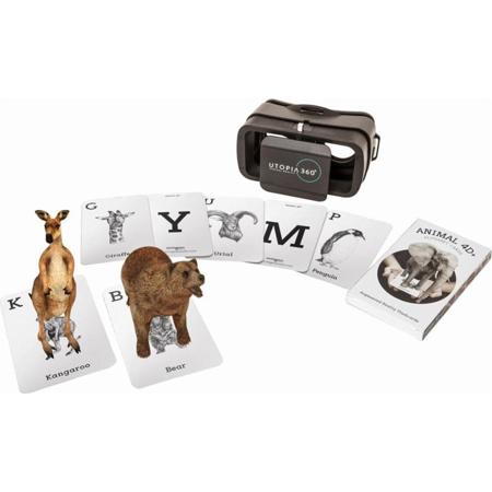 ReTrak Animal Zoo Augmented Reality Cards & Utopia 360 Degree VR Headset