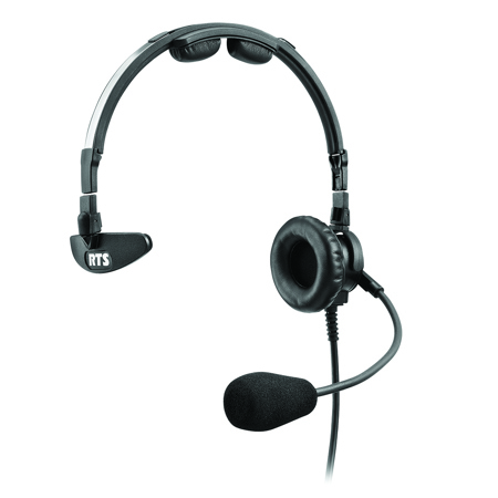 RTS LH-300 Single-Ear Noise Canceling Dynamic Headset with Quick Connect IC6