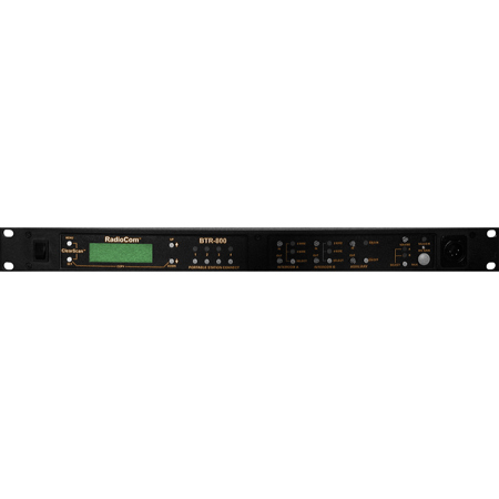 RTS RadioCom BTR-800 2-Ch UHF Wireless Intercom Base Station w/A4F Jack, HE Band