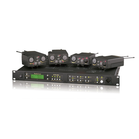 RTS Intercom Systems TR-800 2-Channel UHF Synthesized Wireless Beltpack Transceiver with A5F Headset Jack, HE Band: 590-608MHz Transmit/500-518MHz Receive