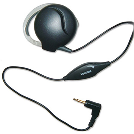 Executive Earpiece with Inline Volume Control for Solo or xTag Microphone