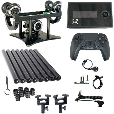 RigWheels Monorail and Conductor Single-Rail Camera Motion Control System, Black