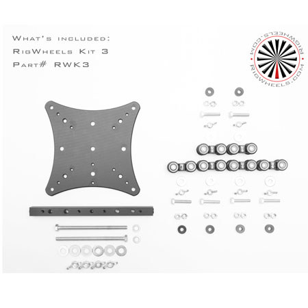 RigWheels Kit 3 with 6 RigWheels, RigPlate & RigAxel